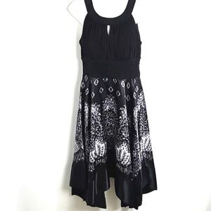 Signature by Sangria Special Occasion Handkerchief Hem Midi-Dress